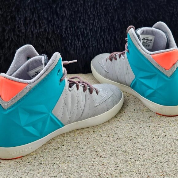 Nike Men Sneaker High Top Gray/Blue Shoes Lace Up Size 11US 45EU - Picture 10 of 12